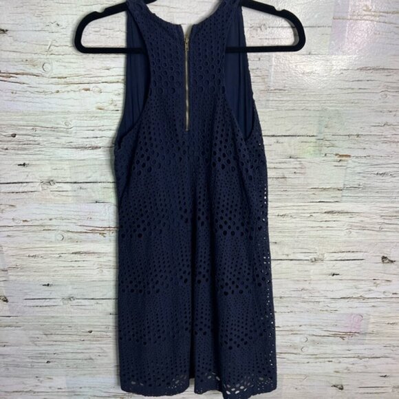 Anthropologie Sunday in Brooklyn blue eyelet dress size small - Picture 6 of 7
